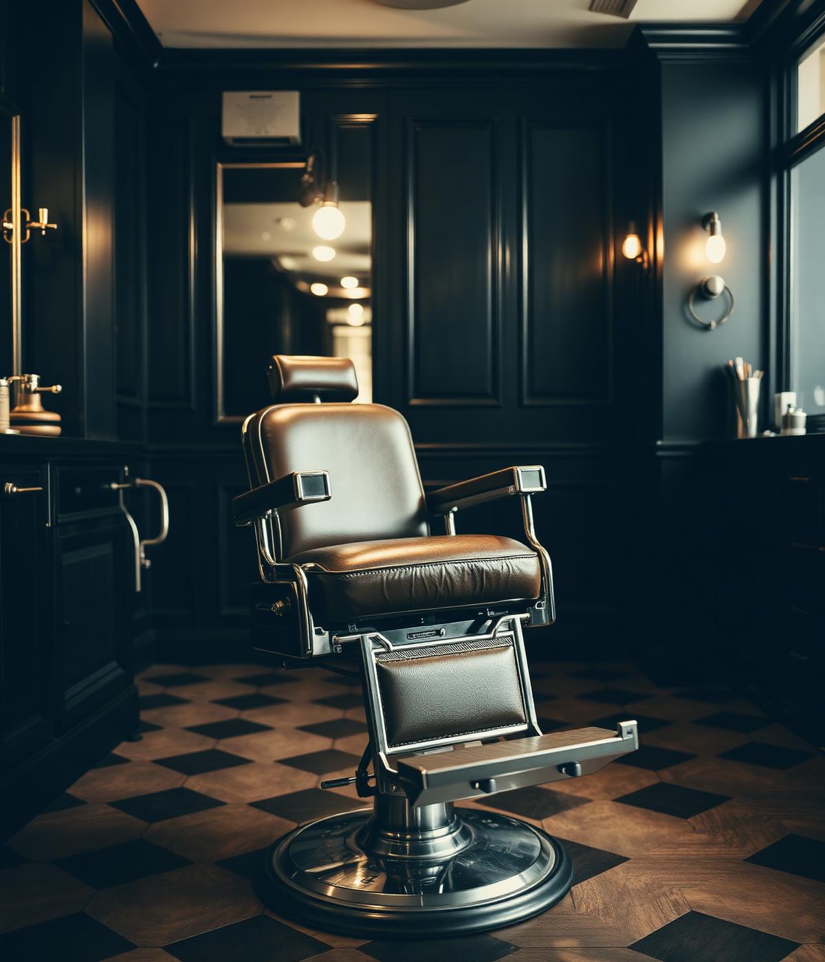 Cadeira de barbearia premium